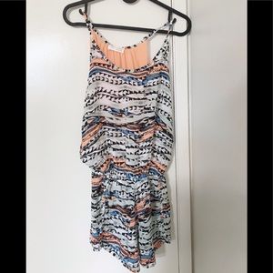 zara Open Back Romper Size S